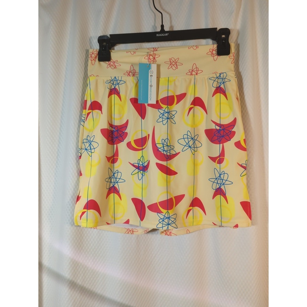 Skort Obsession Women's Abstract  Sporty Golf Tennis Skorts Size XS pockets NWT